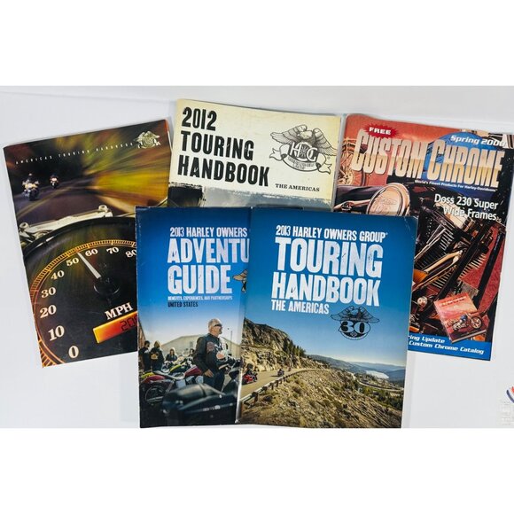 Harley Davidson HOG Touring Handbooks Adventure Guide & Custom Chrome Magazine - Picture 16 of 16